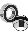 Beefed Up Heavy Duty Sprag Clutch One Way Bearing With Dual Keyway Freewheel 25x52x15mm CSK25PP metal housing close-up view