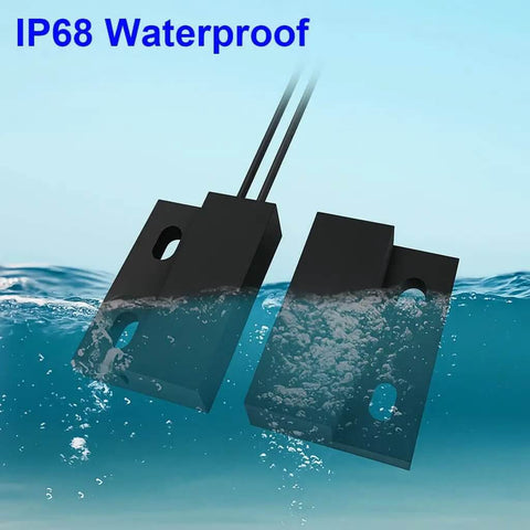 IP68 waterproof feature of Five Pack Recessed Wired Security Window Gate Contact Sensor Alarm Magnetic Reed Switch Door Sensor Normally Closed
