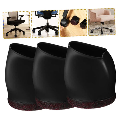 25 Pack Salon Chair Caster Cups Wheel Protectors Hella Tough Silicone Floor Savers Professional Grade Anti Scuff Rolling Office Desk Furniture Carpet Hardwood Zero Mess Guaranteed