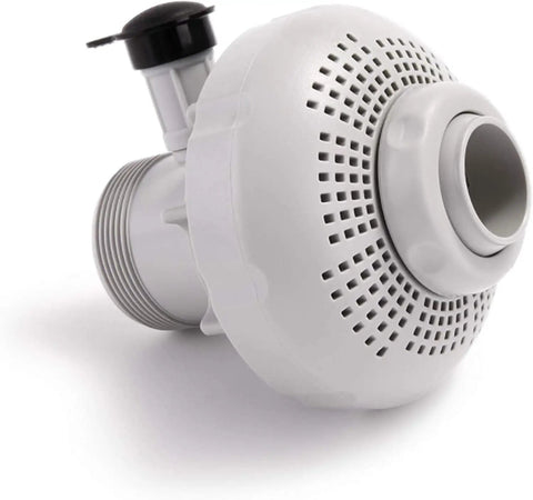 Large Inlet Air Nozzle For 1900 To 2450 GPH Pool Pumps, pool return jet replacement part in gray with direct fit design