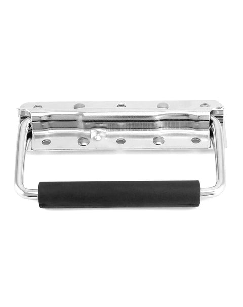 Heavy Duty Spring Loaded Pull Handles With PVC Grip For Tool Boxes And Cases 10 Pack Surface Mounted 110 Lb Load Per Unit shown flat