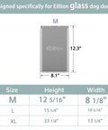 Medium Dog Door Replacement Flap For Sliding Glass Pet Doors Fits Medium Size Doors Secure Fit Easy Installation