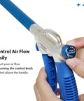 Windstorm EX Beefy 2X Flow High Performance Air Blow Gun Master Kit showing adjustable airflow control knob.