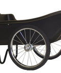 Beefy Heavy Duty Utility Cart With 10 Cubic Feet Tub And 400 Pound Load Capacity With Flat Free Wheels, side view
