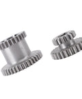 Heavy Duty Drop In Steel Duplicate Gear Set For Mini Lathes with 45mm and 25mm gears, designed for high low transmission replacement.
