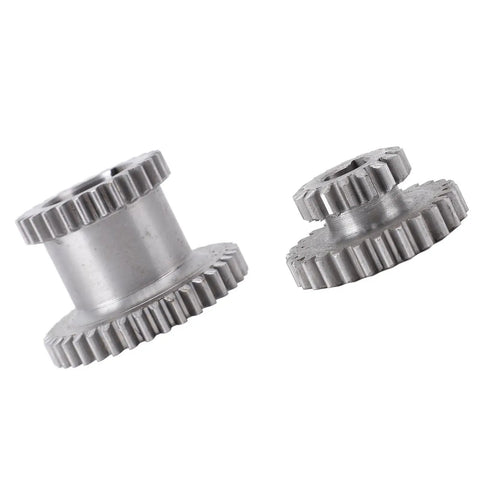 Heavy Duty Drop In Steel Duplicate Gear Set For Mini Lathes with 45mm and 25mm gears, designed for high low transmission replacement.