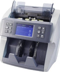 Built Tough Multi Currency Money Counter Machine With Cis Bill Validation And Auto Serial Number Detection Features Lcd Display Built In Printer And Multiple Counting Modes For No Sweat Stacking Operations, front view showing LCD and controls.