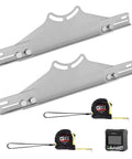 Pro Grade Toe Alignment Tool With Toe Plates And Digital Angle Finder For Fast Accurate Wheel Alignment On Most Cars Includes Two Tape Measures For Easy Stable Alignment on display