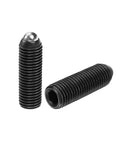 Two Pack M16 X 50mm Hex Socket Spring Loaded Plunger Ball High Carbon Steel Heavy Duty Grip Pin Black Finish for Pneumatic Air Tools