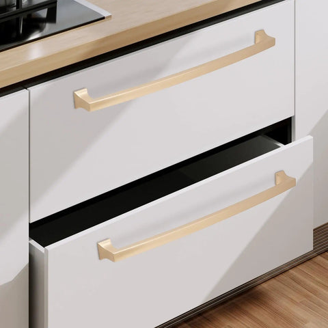 2 Pack 10 Inch Champagne Bronze Cabinet Handles And Gold Kitchen Cabinet Pulls Set For Doors And Drawers Cupboard Hardware