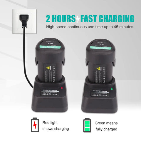 Cordless Tungsten Electrode Sharpener Grinder With 12 Holes For TIG Welding, 12V Rechargeable battery packs, fast charging