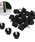 Adjustable Screw-In Furniture Levelers With Anti-Slip Pads, Heavy-Duty Threaded Feet For Chairs And Tables, shown with leg insert