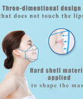 Side view of woman wearing Black KF94 Face Masks 4-Ply Disposable Breathable Protection For Everyday Use, highlighting three-dimensional design.
