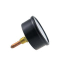 Side view of Boiler Gauge Kit With 2.5 Inch Dial Pressure Gauge 0 To 75 PSI And Temp Range 70 To 320 F 20 To 160 C Rotating Case