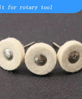 20 Pack Pro Grade Compressed Wool Felt Polishing Wheels with One Eighth Inch Mandrel for Rotary Tools