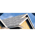 Top Shelf Synthetic Roof Underlayment Roll Heavy Duty Water Blocked Roofing Felt Alternative With Tough Woven Core on a roof.