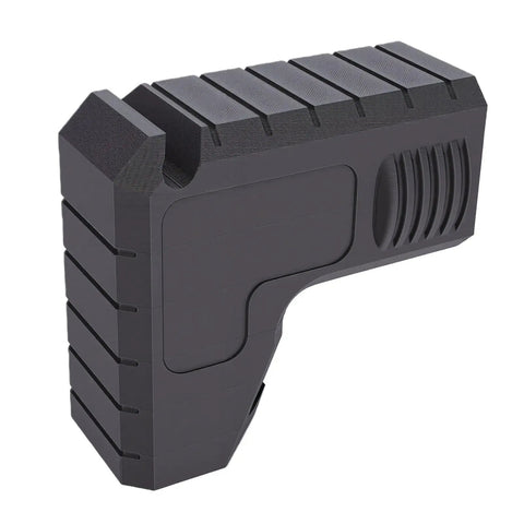 Heavy Duty 2.5 Inch Dust Port Adapter For Table Saw With Snap On Hook showing a black tough polymer construction designed for easy installation.