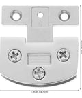 Heavy Duty No Drill Stainless Steel Glass Door Hinge With Adjustable Angle For Frameless Tempered Glass Doors And Display Cabinets Easy Install Smooth Operation Built To Last, 2 in x 1.85 in