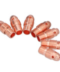 Heavy Duty Premium Copper TIG Collet Body Replacement Parts Fits 13N24 13N 796F WP 9F Torch Consumables, 7 copper units