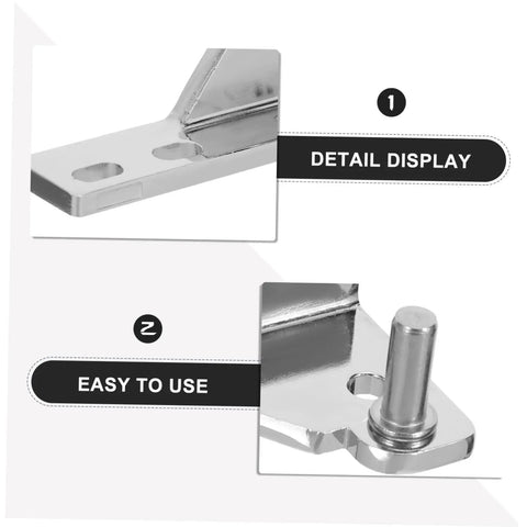 Heavy Duty Zinc Alloy Refrigerator Door Hinges For Commercial Kitchens, Corrosion Resistant Cooler Hinge Replacement Parts, Set Of 4, Easy Install And Sag Free Alignment For A Tight Cold Seal, close-up detail