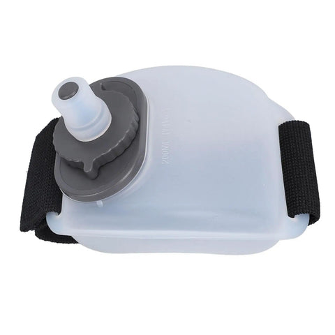 200ml Silicone Wrist Water Bottle with Leakproof Bite and Drink Spout, Sealed to Stop Spills, Adjustable Strap for Fitness