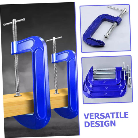 Heavy Duty 4 Inch G Clamp And C Clamp For Woodworking With Quick Release Desk Mount, Steel Metal Clamp For Workbenches