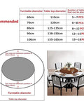 Recommended sizes for Real Deal Heavy Duty Round Wood Lazy Susan Turntable Slick 360 Rotation Non Slip Base No Sweat Serving Tray.