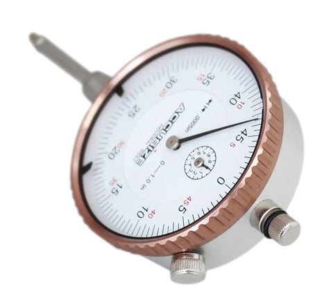 0 To 1 Inch Dial Indicator With 0.0005 Inch Resolution, AGD 2 Style Precision, Lug Back Mount With One Quarter Inch Hole, Quick Zero Bezel Clamp, Model P900 S099 For Precise Machining And Inspection