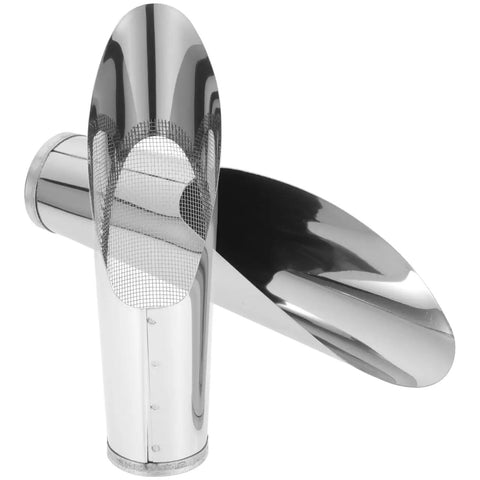 Two Piece Stainless Steel Garden Shovel and Soil Sifter Set with polished finish for bonsai and vegetable gardening.