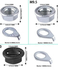 Bike Wheel Nut And Safety Washer Kit With Heavy Duty High Tensile Steel M8 M9.5 M10 sizes displayed