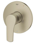 Eurosmart Shower Valve Trim in Brushed Nickel With StarLight Finish, Concealed Mounting for a Clean Look, Compatible With GrohSafe Universal Pressure Balance Rough In Valve 35 015, Scratch Resistant, Easy To Clean, Boss Level Shine