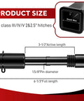 Tough As Nails Locking Trailer Hitch Pin For Two Inch And Two Point Five Inch Receivers With Five Eighth Inch Pin Diameter diagram