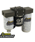 Upgraded Fuel Lift Pump Kit With Inline Filter And Water Separator For Gm 6 6 Liter Duramax Engines showing diesel pump and filters.