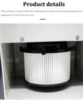 White filter detail of Heavy Duty 550W Dental Lab Vacuum Dust Collector Double Impeller Digital Extractor for clean air.