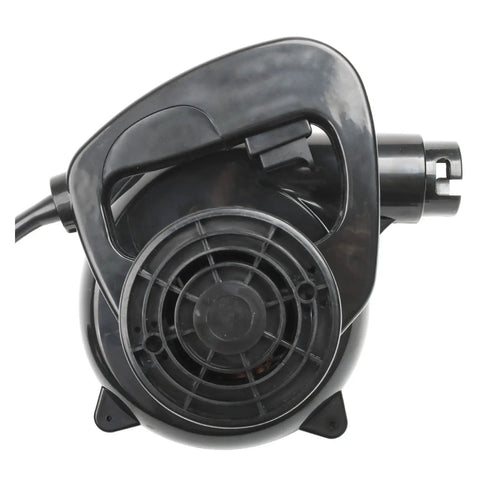 1000W Electric Hand Dust Blower With Blazing Fast Airflow And No Sweat Grip For Quick Keyboard Cleanup And Badass Desk Maintenance Every Single Day top view showing the motor and handle.