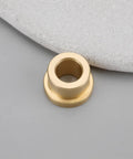 Four Pack Brass Flanged Sleeve Bearings With Three Eighths Inch Bore, Five Eighths Inch Outer Diameter, Half Inch Length, Self Lubricating