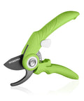 6.9 Inch Bypass Pruning Shears With Sharp SK5 Steel Blade For Roses Plants Flowers And Fruits Handheld Garden Clippers In Green