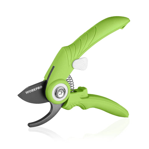 6.9 Inch Bypass Pruning Shears With Sharp SK5 Steel Blade For Roses Plants Flowers And Fruits Handheld Garden Clippers In Green
