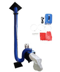 Heavy Duty Industrial Air Duct Dust Busting Cleaner For Commercial Central HVAC Systems With 4000 Cubic Meters Per Hour Suction 16.4 Ft Duct Length And 4.9 To 9.8 Ft Ceiling Height Built For Warehouses And Workshops, blue duct kit