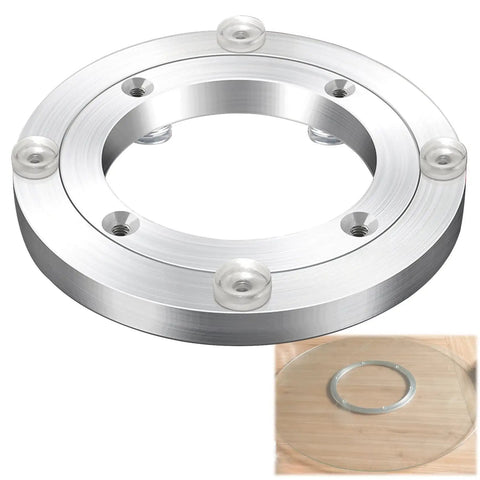 Beefy Heavy Duty Aluminum Turntable Bearing 5 To 40 Inch Rotating Base with Silent Smooth 360 Degree Spin No Wobble Feet on Table
