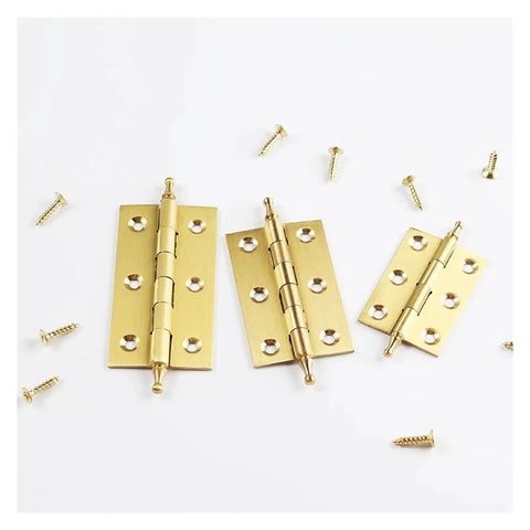 Concealed Rotating Cabinet Door Hinges Brushed Decorative Butt Hinge For Cabinets And Cupboards Easy Install Heavy Duty Load Capacity Durable 1 Piece Hardware Replacement with screws