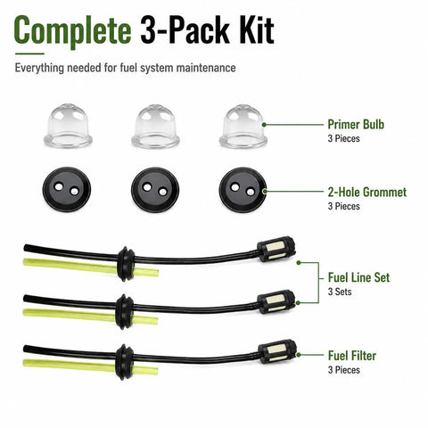 Top Tier Fuel Line Repair Kit With Filter For Honda HHB25 Engines Includes Complete Set Of Premium Fuel Hoses Inline Filters, Durable Rubber Grommets, And Primer Bulbs To Fix Leaks And Restore Peak Performance Fast