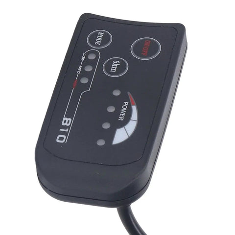 S810 LED Panel Display Meter For 36V 48V Electric Bikes Four Wire Mods With Gear Memory Plug In LED Control Gauge close-up