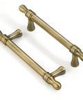 3.75 Inch Cabinet Pulls Brushed Antique Brass 6 Pack Small Drawer Pulls for Kitchen Cabinets and Bathroom Vanities