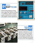 Control panel of Heavy Duty High Frequency Induction Heating Machine For Pro Metal Heat Treatment and Backyard Blacksmithing Setup.