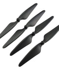Set of four black propellers for MJX Bugs 3 PRO HS700, part of 16 Piece Drone Propeller Set For Brushless Quadcopters Replacement Blades