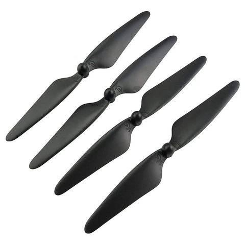 Set of four black propellers for MJX Bugs 3 PRO HS700, part of 16 Piece Drone Propeller Set For Brushless Quadcopters Replacement Blades