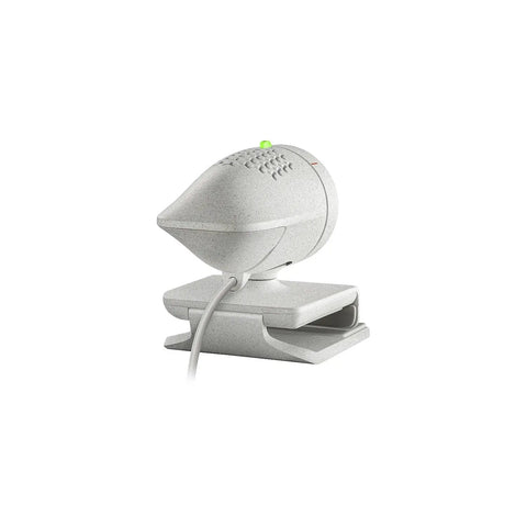 Game Changing 1080p HD Webcam For Laptops With Built In Mic And Privacy Shutter, side view on a clip mount.