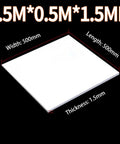 Premium PTFE Teflon Sheet 500 By 500 Mm For Mechanical And DIY Projects 0.3 To 45 Mm Thick Durable Chemical Resistant Multi Purpose Sheet