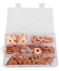 110 Piece Dent Puller Rings Round For Car Body Welding Repair Tool Set Pro Grade Auto Sheet Metal Fix Kit in organizer box